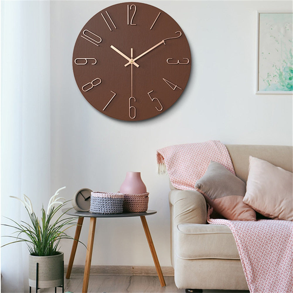 RegalTime | Modern Wall Clock with Gold Accent