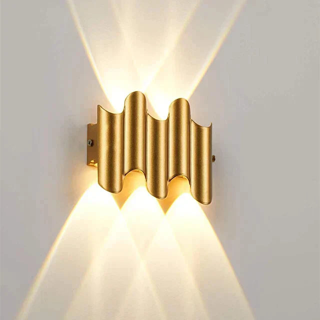 RidgeGlow | Wave-Inspired Wall Lamp