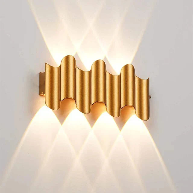 RidgeGlow | Wave-Inspired Wall Lamp