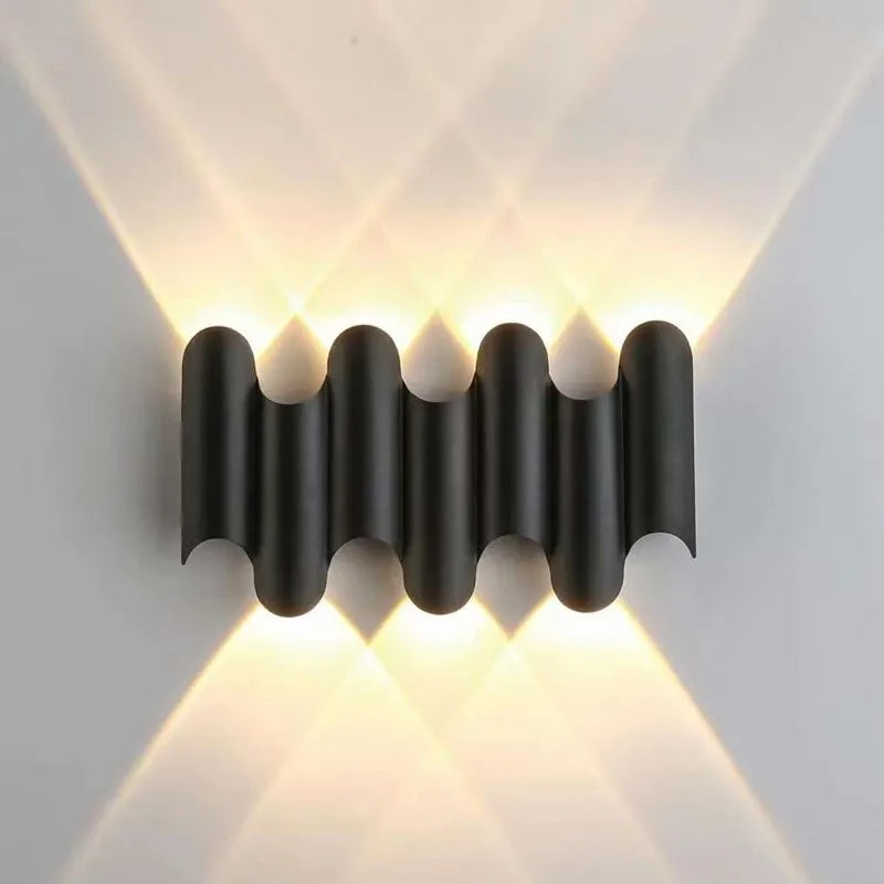 RidgeGlow | Wave-Inspired Wall Lamp