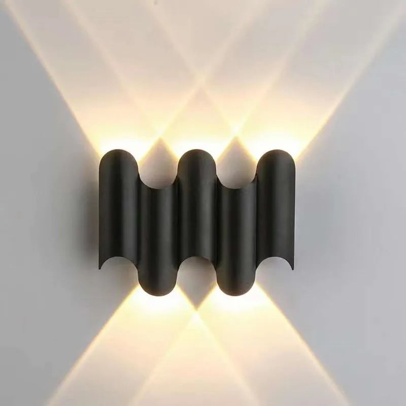 RidgeGlow | Wave-Inspired Wall Lamp