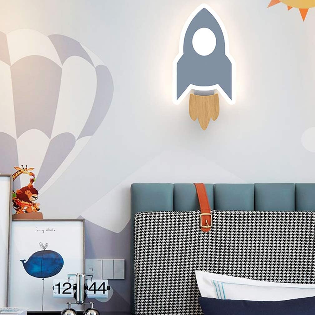 RocketGlow | Cartoon Rocket Wall Lamp
