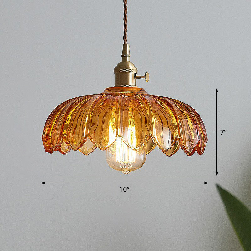 TanGlobe | Industrial Glass Pendant Light