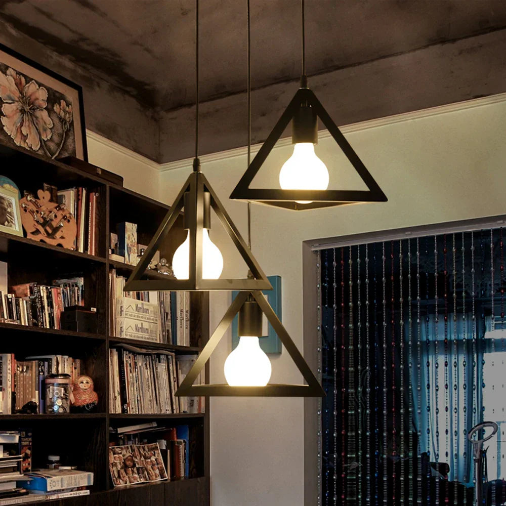 VintagePyramid | Elegant Iron Pendant Lamp
